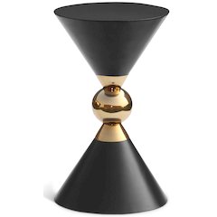 Malia Black / Gold End Table