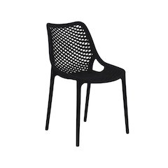 Contemporary Outdoor Patio Dining Chair Set Of 4 With Uv-Protection Finish