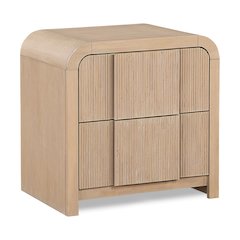 Fluted Natural Night Stand