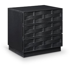 Weave Black Night Stand
