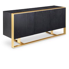Sherwood Black Wood Sideboard/Buffet