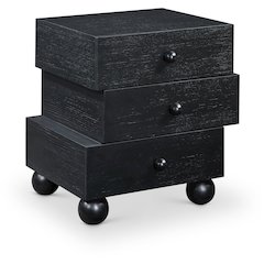 Askew Black Night Stand
