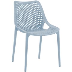 Mykonos Sky Blue Outdoor Patio Dining Chair, Set of 4