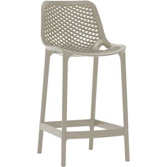 Mykonos Taupe Outdoor Patio Stool, Set of 4