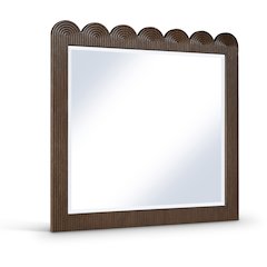 Scallop Brown Mirror