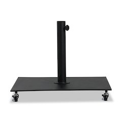 Belize Matte Black Steel Patio Umbrella Base