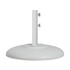 Cozumel Matte White Steel Patio Umbrella Base