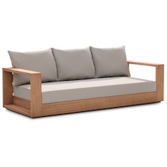 Tulum Grey Water Resistant Fabric Outdoor Sofa