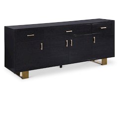 Excel Grey Oak Veneer Lacquer Sideboard/Buffet