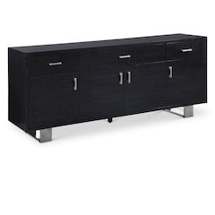 Excel Grey Oak Veneer Lacquer Sideboard/Buffet