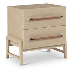 Kaya Natural Vegan Leather Night Stand