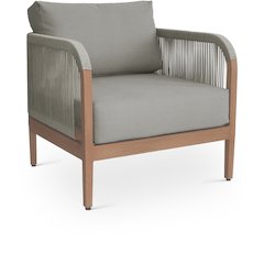 Maui Grey Water Resistant Fabric Outdoor Patio Chair