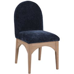 Waldorf Navy Chenille Fabric Dining Chair