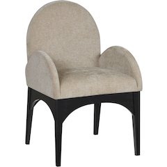 Waldorf Beige Chenille Fabric Dining Chair