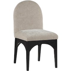 Waldorf Beige Chenille Fabric Dining Chair