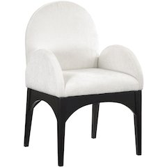 Waldorf Cream Chenille Fabric Dining Chair