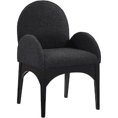 Waldorf Black Boucle Fabric Dining Chair