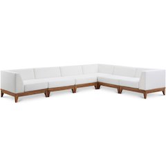 Rio Off White Water Resistant Fabric Outdoor Patio Modular Sectional