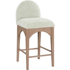 Waldorf Mint Chenille Fabric Stool