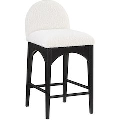 Waldorf Cream Boucle Fabric Stool