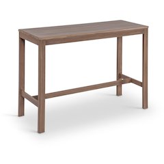 Newport Natural Acacia Wood Outdoor Patio Rectangle Bar Table