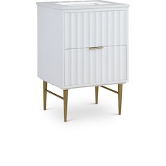 Modernist White Bathroom Vanity