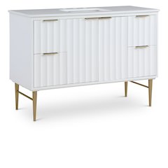 Modernist White Bathroom Vanity