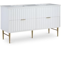 Modernist White Bathroom Vanity