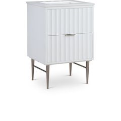 Modernist White Bathroom Vanity