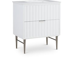 Modernist White Bathroom Vanity