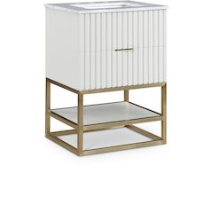 Monad White Bathroom Vanity