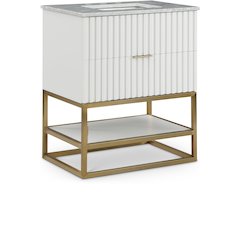 Monad White Bathroom Vanity