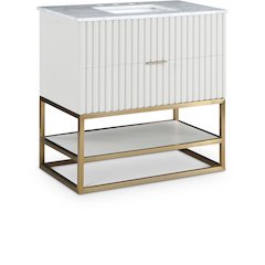 Monad White Bathroom Vanity
