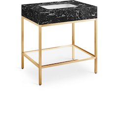 Marmo Black Engineered Marble Bathroom Vanity