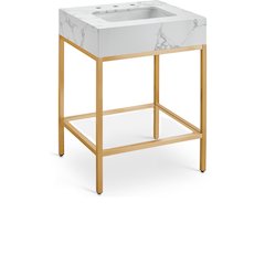 Marmo White Engineered Marble Bathroom Vanity