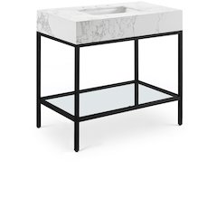 Marmo White Engineered Marble Bathroom Vanity