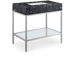 Marmo Black Engineered Marble Bathroom Vanity