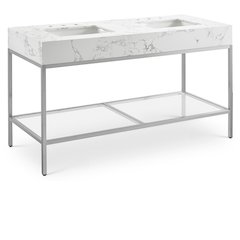 Marmo White Engineered Marble Bathroom Vanity