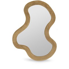 Oblique Oak Mirror