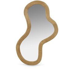 Oblique Oak Mirror