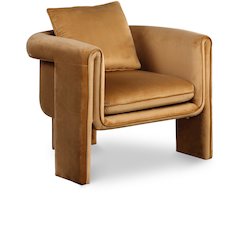 Sloan Saddle Velvet Accent Chair