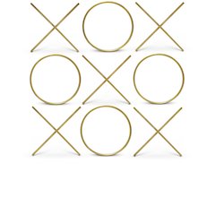XOXO Gold Stainless Steel Wall Decor