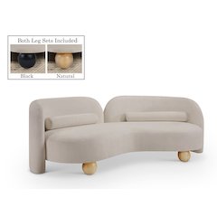 Daphne Beige Chenille Fabric Sofa