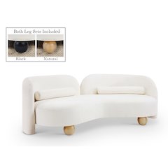 Daphne Cream Chenille Fabric Sofa