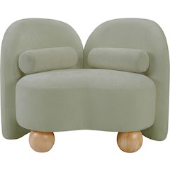 Daphne Mint Chenille Fabric Chair