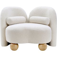 Daphne Cream Boucle Fabric Chair