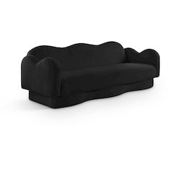 Bloom Black Teddy Fabric Sofa