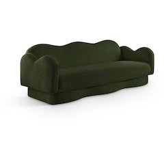 Bloom Green Teddy Fabric Sofa