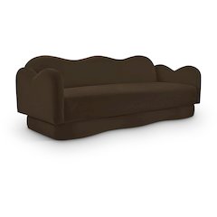 Bloom Brown Velvet Sofa