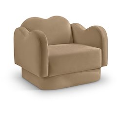 Bloom Camel Velvet Chair